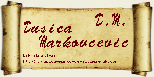 Dušica Markovčević vizit kartica